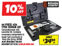 Autobarn 40 piece 4x4 tyre repair kit offer