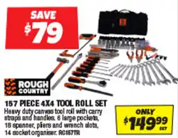 Autobarn 157 piece 4x4 tool roll set offer