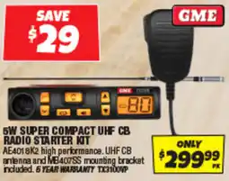 Autobarn 5w super compact uhf cb radio starter kit offer