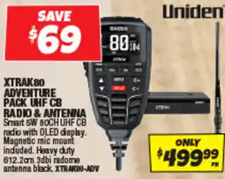 Autobarn Xtrak80 adventure pack uhf cb radio & antenna offer