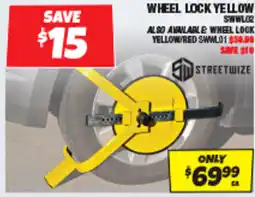 Autobarn Wheel lock yellow offer