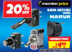 Autobarn Narva switches offer