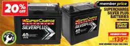 Autobarn Supercharge silver plus batteries offer