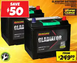 Autobarn Gladiator batteries offer