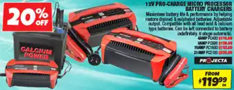 Autobarn 12v pro-charge micro processor battery chargers offer