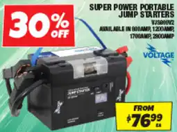 Autobarn Super power portable jump starters offer