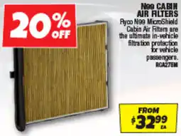 Autobarn N99 cabin air filters offer