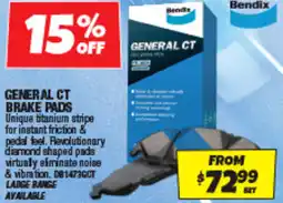 Autobarn General ct brake pads offer