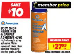 Autobarn Body shop headliner & carpet adhesive 474g offer