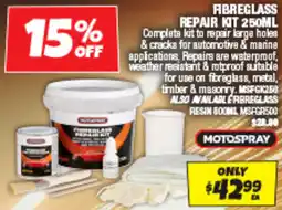 Autobarn Fibreglass repair kit offer