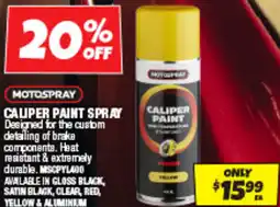 Autobarn Caliper paint spray offer