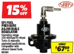 Autobarn Efi fuel pressure adjustable regulator offer