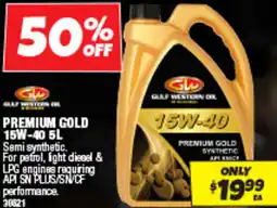 Autobarn Premium gold 15w 40 offer
