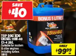 Autobarn Top dog xdo diesel 15w 40 ci 4 offer
