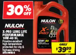 Autobarn Nulon x pro long life performance 10w 40 offer