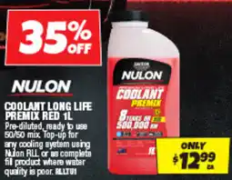 Autobarn Nulon coolant long life premix red offer