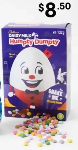 Kmart Cadbury Dairy Milk Humpty Dumpty Chocolate Easter Egg offer