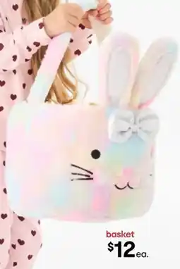 Kmart Jumbo Rainbow Bunny Basket offer