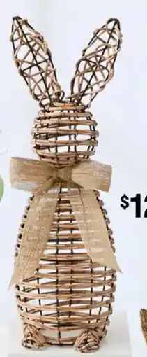 Kmart Large Faux Rattan Bunny offer