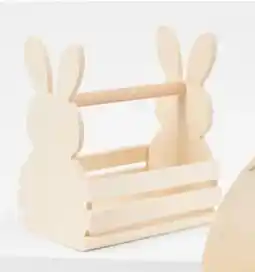 Kmart Wood Blank Bunny Basket offer