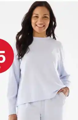 Kmart Super Soft Rib Sleeve Lounge Top offer