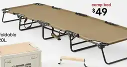 Kmart Foldable Camp Bed offer