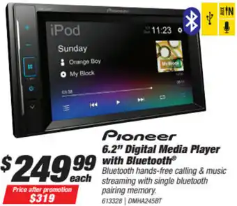SuperCheap Auto Pioneer 6.2" Digital Media Player With Bluetooth offer