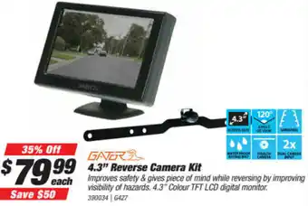 SuperCheap Auto 4.3" Reverse Camera Kit offer