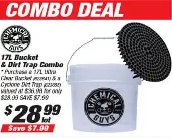 17L Bucket & Dirt Trap Combo