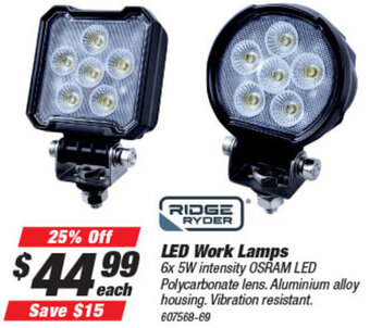 SuperCheap Auto LED Work Lamps offer