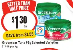 IGA Greenseas Tuna offer