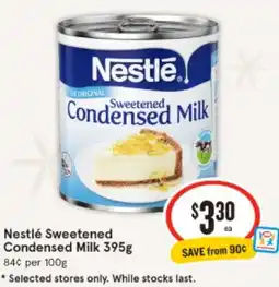IGA Nestlé Sweetened Condensed Milk offer