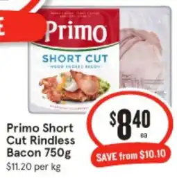 IGA Primo Short Cut Rindless Bacon offer