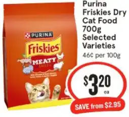 IGA Purina Friskies Dry Cat Food offer