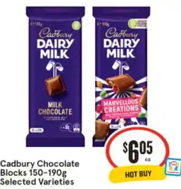 IGA Cadbury Chocolate Blocks offer