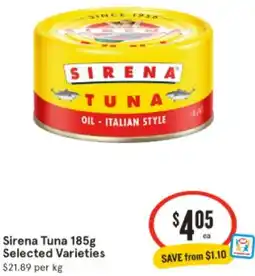 IGA Sirena Tuna offer