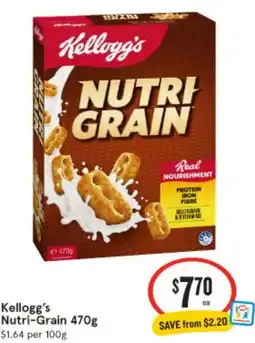 IGA Kellogg's Nutri-Grain offer
