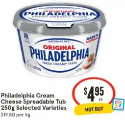IGA Philadelphia Cream Cheese Spreadable Tub offer