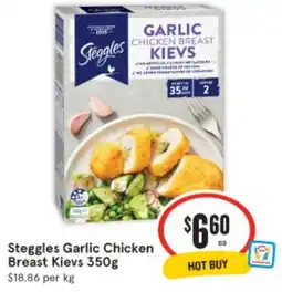 IGA Steggles Garlic Chicken Breast Kievs offer