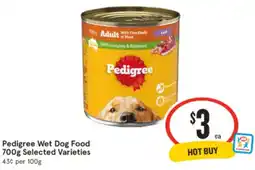 IGA Pedigree Wet Dog Food offer