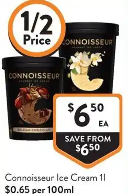 Foodworks Connoisseur Ice Cream offer