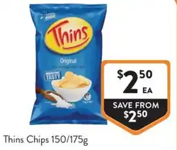 Foodworks Thins Chips offer