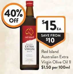 Foodworks Red Island Australian Extra Virgin Olive Oil offer