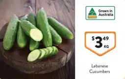 Foodworks Lebanese Cucumbers offer