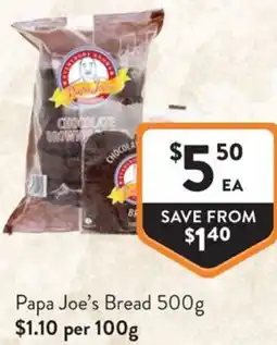 Foodworks Papa Joes Bread offer