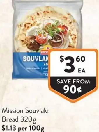 Foodworks Mission Souvlaki Bread offer