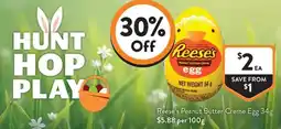 Foodworks Reeses Peanut Butter Creme Egg offer