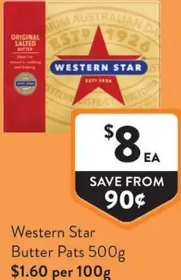 Foodworks Western Star Butter Pats offer