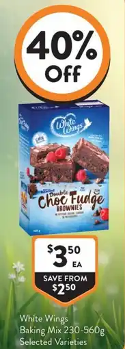 Foodworks White Wings Baking Mix offer