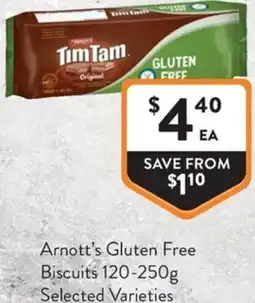 Foodworks Arnott's Gluten Free Biscuits offer